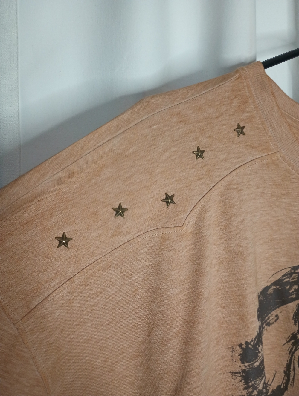 Cato Womens Equestrian Horse Graphic Sweatshirt XL Star Studs Western Cowgirl - Picture 3 of 9